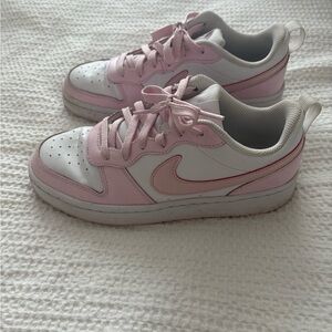 Nike Court Borough Low White Pink Sneakers